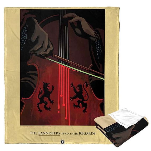 Warner Bros Game Of Thrones Regards From The Lannisters Kids Silk Touch Throw Blanket