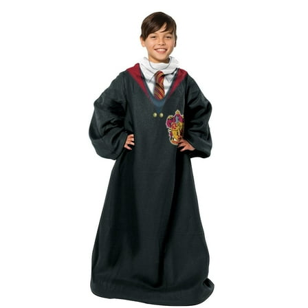 Warner Bros. Harry Potter First Years Youth Comfy Throw Blanket with Sleeves 48×48 Inches