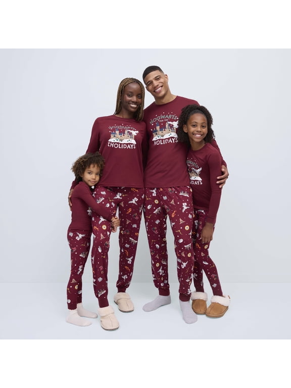 Harry Potter Men's Matching Family Pajamas Top and Pants Set, 2-Piece, Sizes S-3XL
