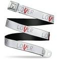 thumbnail image 1 of Warner Bros. Horror Movies Belt, Seatbelt Buckle Belt, It Chapter Two Loser Lover Quote, 32 to 52 Inches, 1 of 7