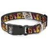 Warner Bros. Horror Movies Pet Collar, Dog Collar Plastic Buckle, Gremlins Gizmo Filmstrip Poses Multi Color, 7 to 8.5 Inches 0.5 Inch Wide