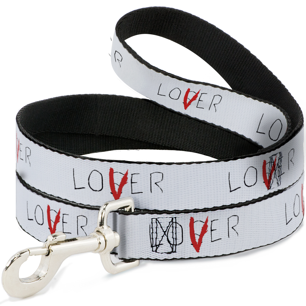 Warner Bros. Horror Movies Pet Leash, Dog Leash, It Chapter Two Loser Lover Quote, 6 Feet Long 1.0 Inch Wide