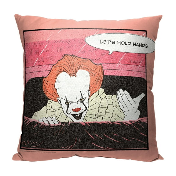 Warner Bros It Lets Hold Hands Kids Printed Throw Pillow, 18 x 18 inches