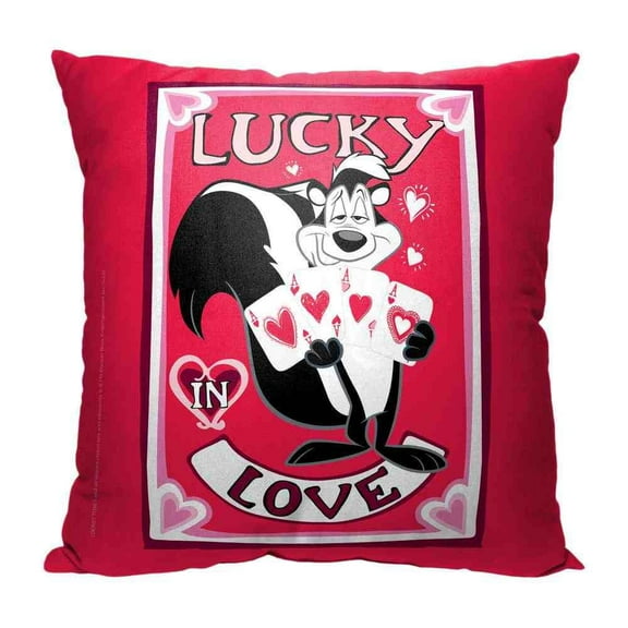 Warner Bros Looney Tunes Lucky In Love Kids Printed Throw Pillow