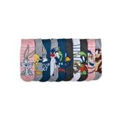 Warner Bros. Looney Tunes Women's 10-Pack Low-Cut Socks, Shoe Size 4-10