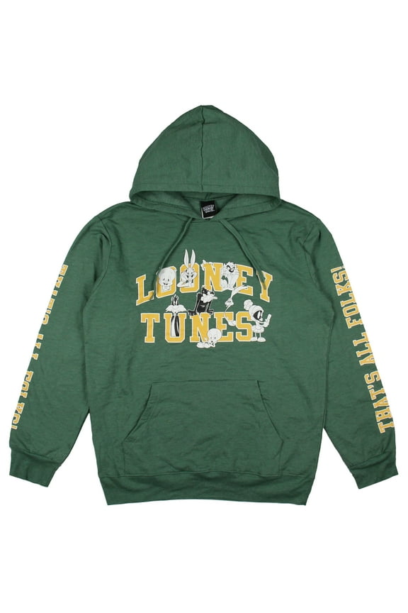 Warner Bros Men's Looney Tunes That's All Folks Adult Lightweight Hoodie