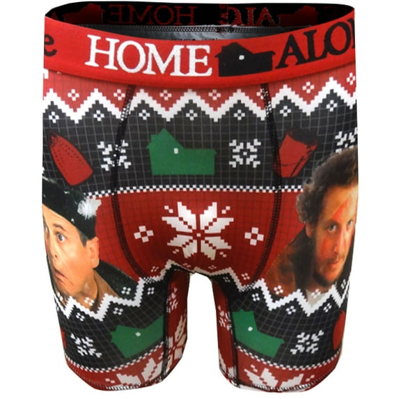 Warner Bros Mens Home Alone Christmas Holiday Boxer Briefs Marvin & Harry Small