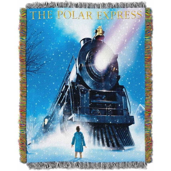 Warner Bros. Polar Express "Engine Wonder" 48" x 60" Woven Tapestry Throw