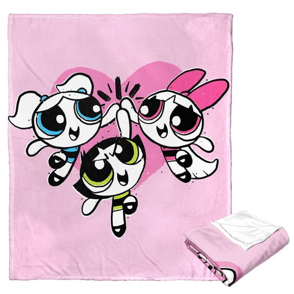 Warner Bros Powerpuff Girls Power Puff Together Kids Silk Touch Throw Blanket