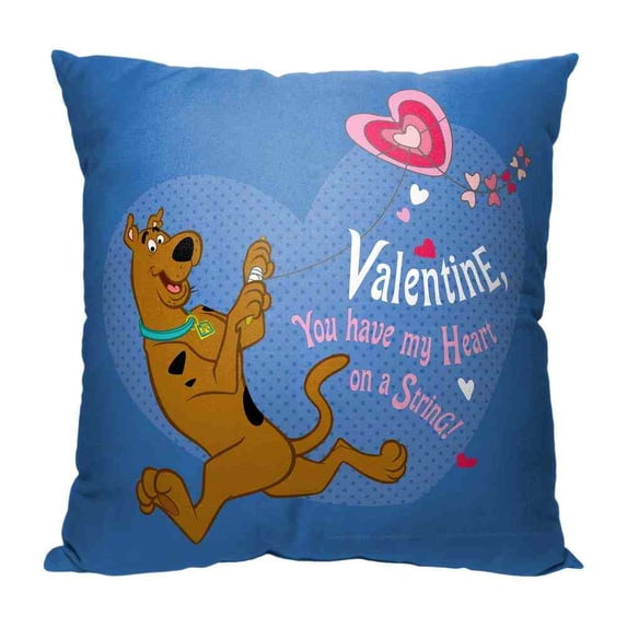 Warner Bros Scooby Doo Heart On A String Kids Printed Throw Pillow
