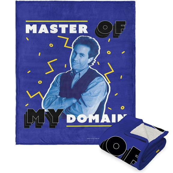 Warner Bros Seinfeld My Domain Kids Silk Touch Sherpa Throw Blanket