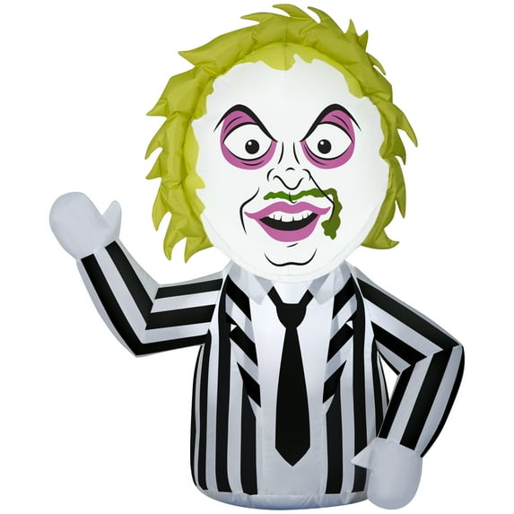Warner Bros. Stylized Beetlejuice Airblown Yard Inflatable, 36"