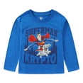 thumbnail image 1 of Warner Bros. Superman and Krypto Long Sleeve Shirt (Boys), Sizes 3T-7, 1 of 3