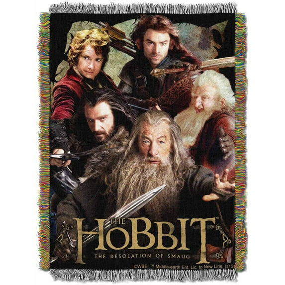 Warner Bros. The Hobbit "Fighting Company" 48" x 60" Woven Tapestry Throw