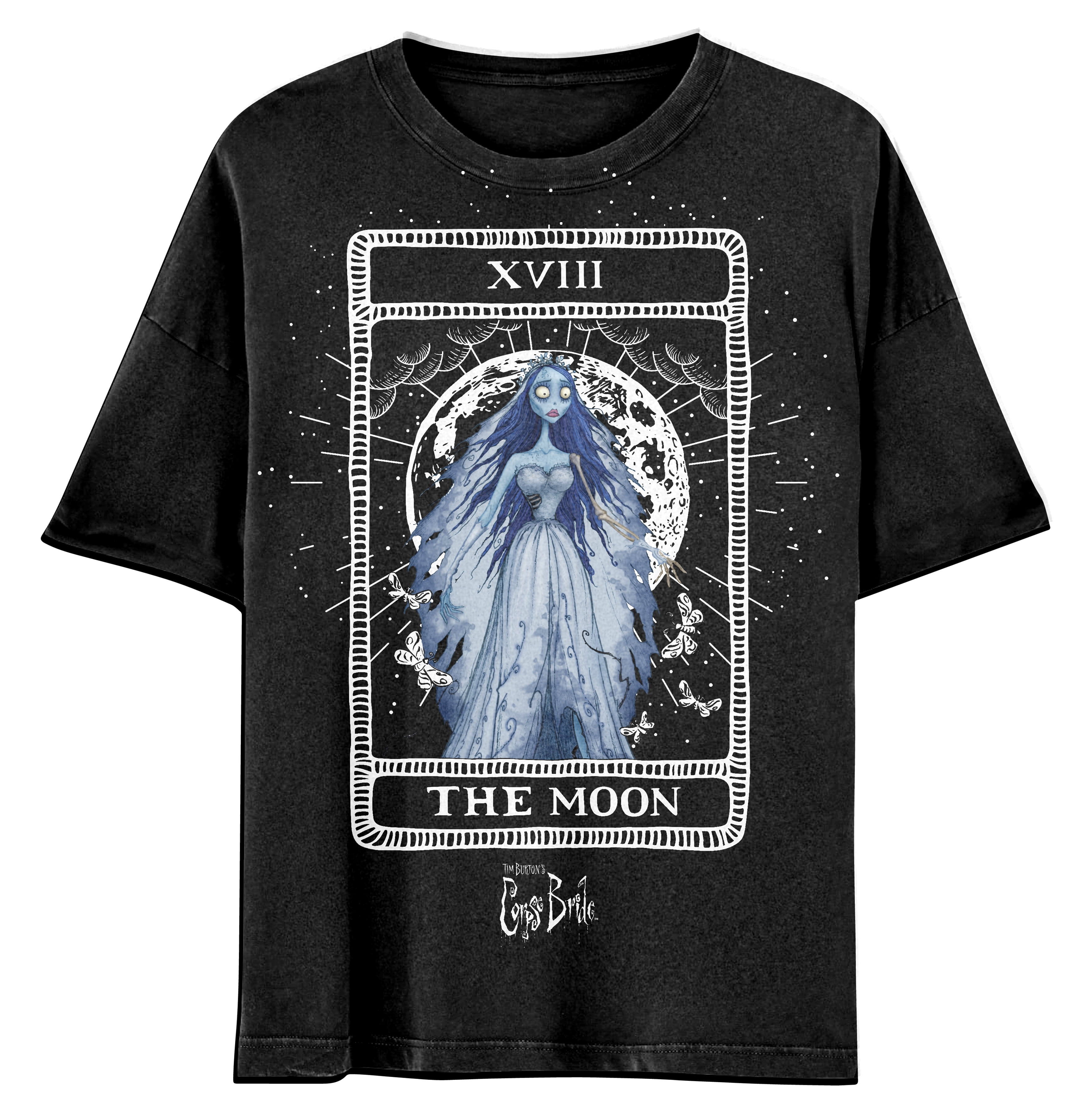 Warner Bros Tim Burton's Corpse Bride Mens and Womens Short Sleeve T-Shirt  (Black, S-XXL)