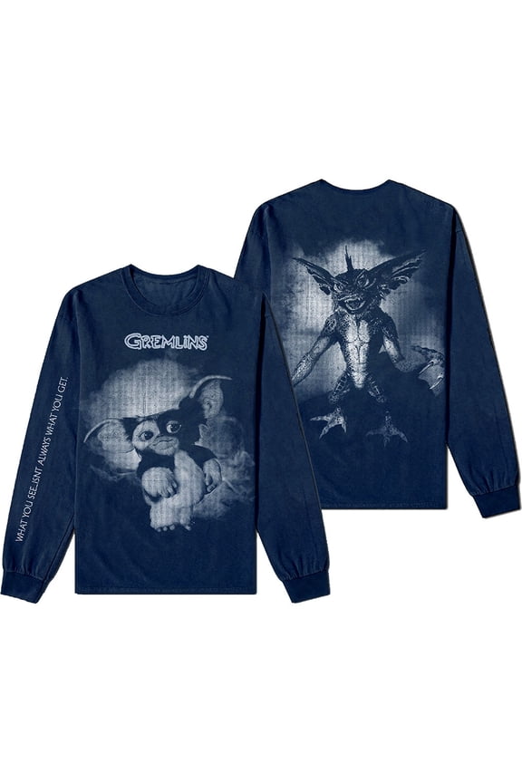 Warner Bros Unisex Long Sleeve T-Shirt Gremlins Graphic (Small)