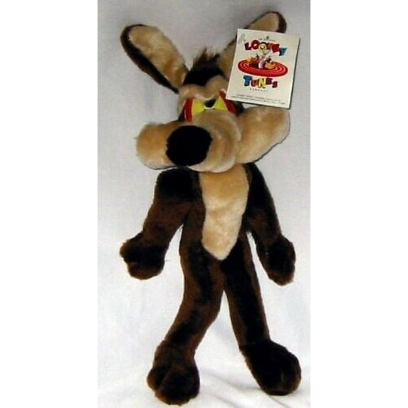 Warner Bros WILE E COYOTE 18" High Quality Plush Soft Stuffed Animal Rare ~ NEW