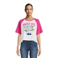 thumbnail image 1 of Warner Bros.Women’s Cropped Graphic Tee with Short Raglan Sleeves, Sizes XS-XXL, 1 of 5