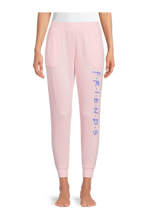 Women's and Women's Plus Friends Jogger Pajama Pants