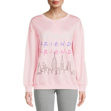 Warner Bros. Women's and Women's Plus Friends Pajama Top with Long Sleeves