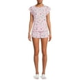 thumbnail image 1 of Warner Bros. Women's and Women's Plus Friends Top and Shorts Pajama Set, 3-Piece, 1 of 5
