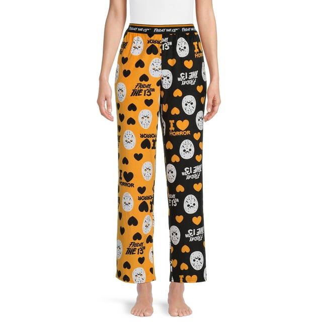 Warner Bros. Women's and Women's Plus Size Friday the 13th Plush Sleep Pants, Sizes XS-3X