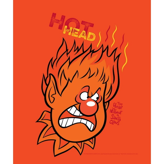 Warner Bros Year Without A Santa Claus Hot Head Kids Silk Touch Throw Blanket