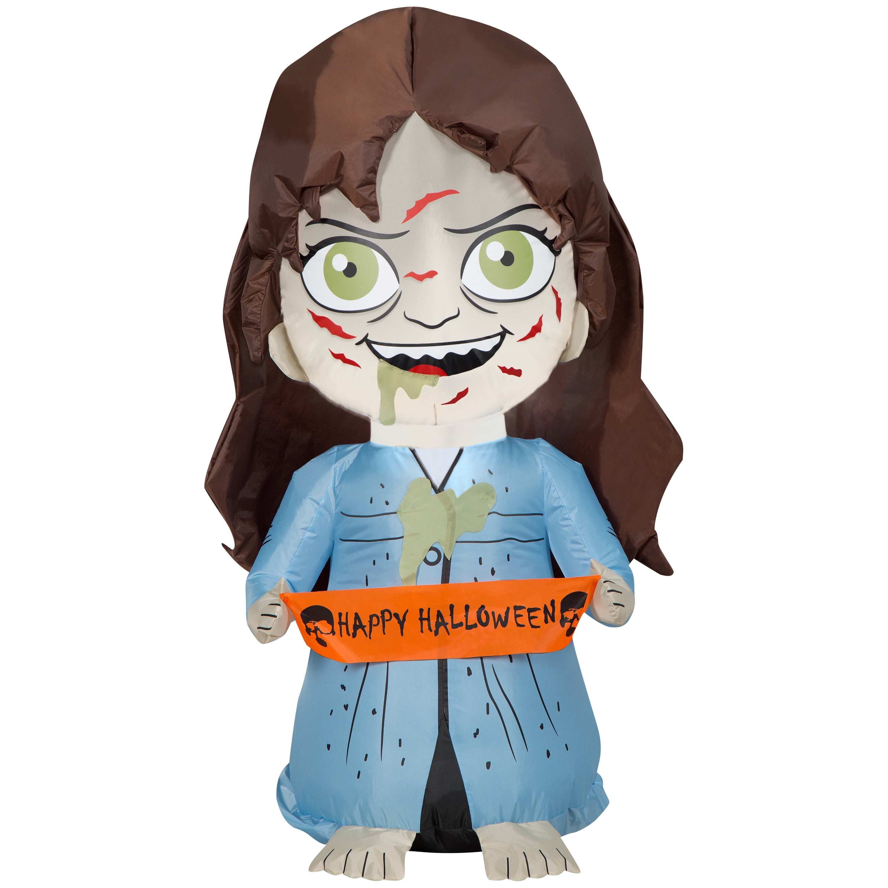 3.5 ft Blue and Brown Halloween Inflatable Regan