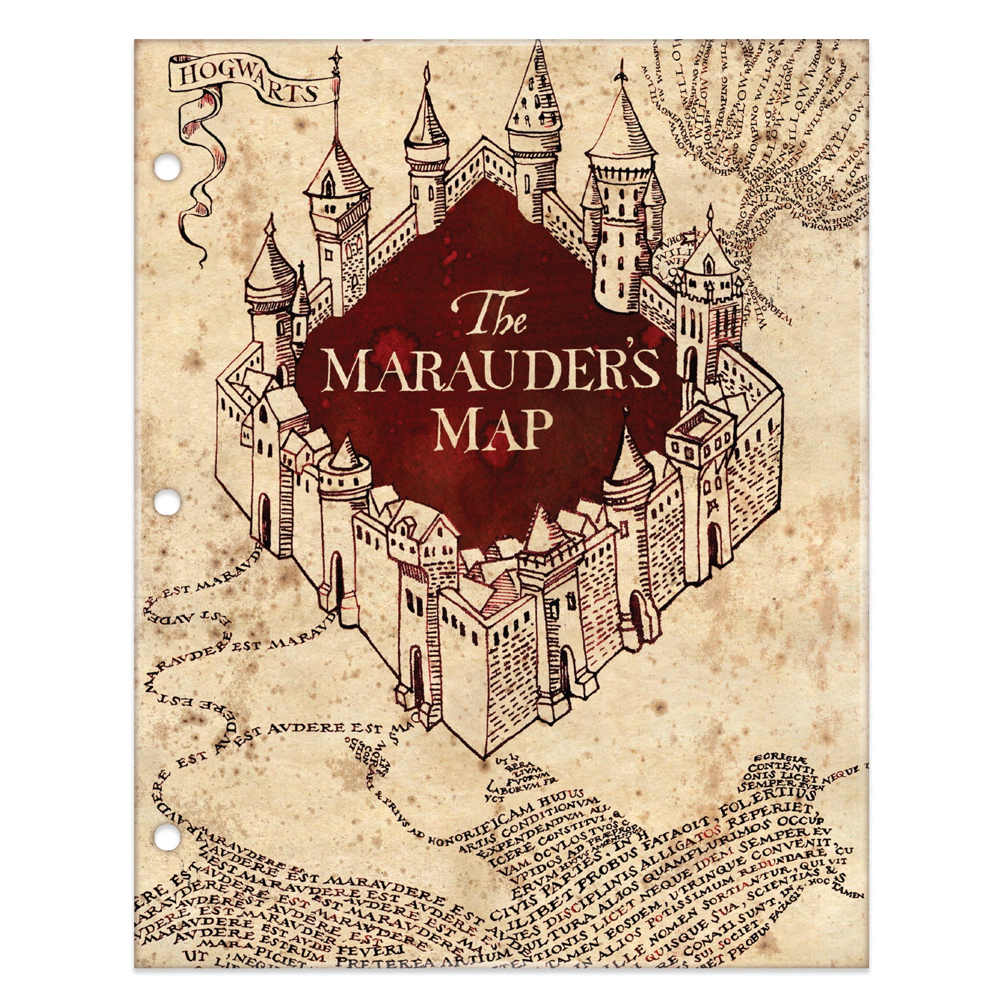 Warner Brothers Harry Potter 2-Pocket Paper Folder, 3-Hole Punched
