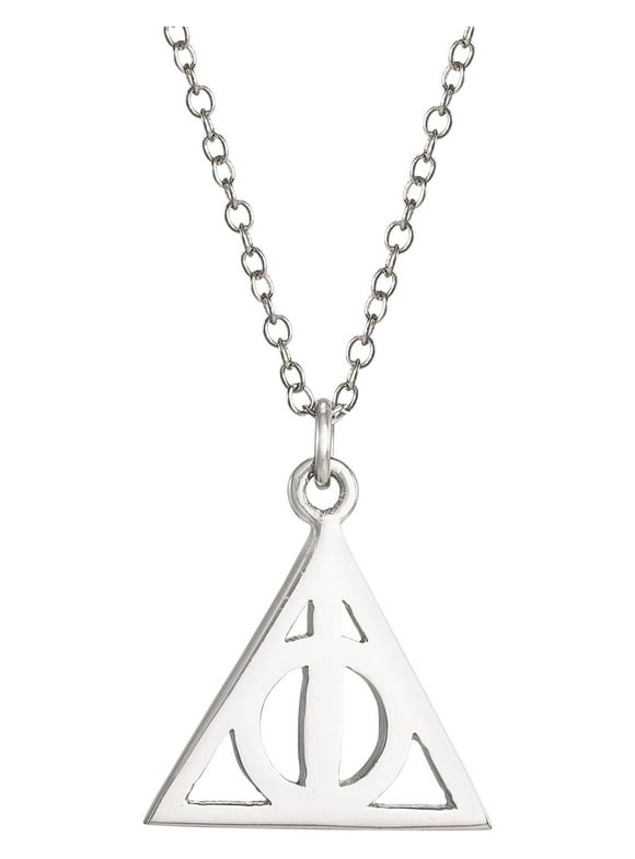 Warner Brothers Harry Potter Unisex Sterling Silver Harry Potter Necklace 16" + 2" chain