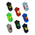 thumbnail image 1 of Warner Brothers Justice League Assorted Print 8 Pack No-Show Socks, 1 of 3