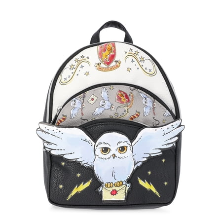 Harry Potter Women's Owl Post 10" Mini Backpack, Black