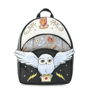Harry Potter Womens Owl Post 10 Mini Backpack, Black