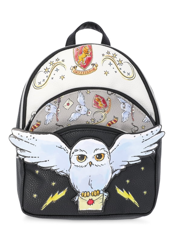 Harry Potter Women's Owl Post 10" Mini Backpack, Black