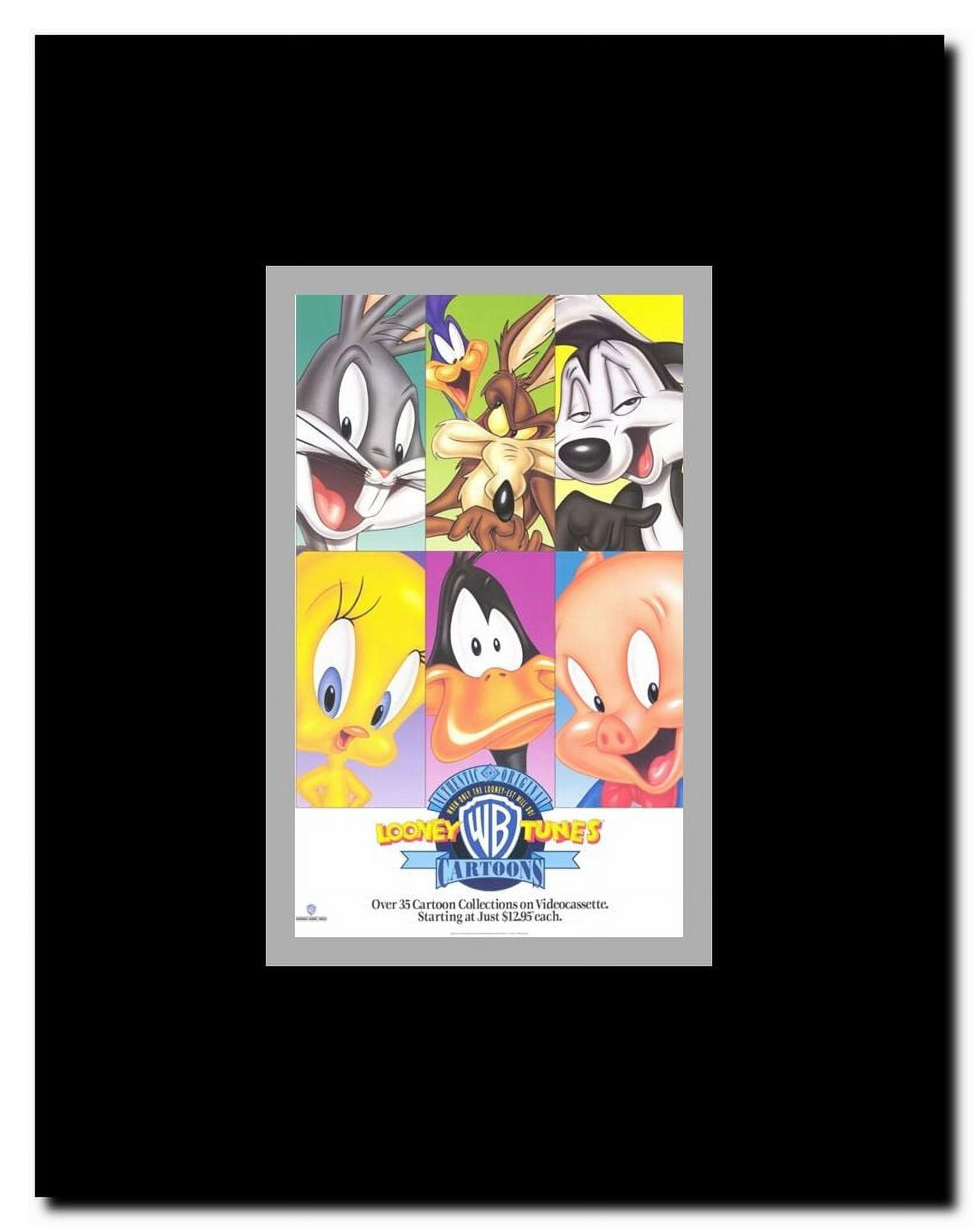 Warner Brothers Looney Tunes Cartoons Framed Movie Poster