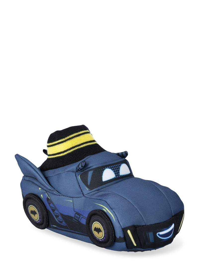 DC Comics Boy's Batman Batmobile Slippers (Black/Yellow, Numeric_7