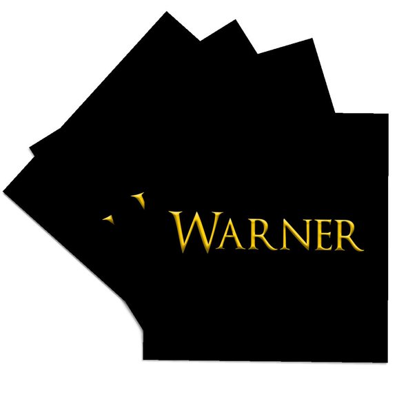 3drose, Warner Classic Baby Boy Name in the Usa. an Elegant Gift or Charm, Set of 4 Ceramic Tile Coasters