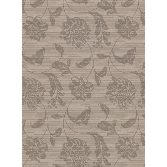 Warner Holiday Brown Jacobean Wallpaper