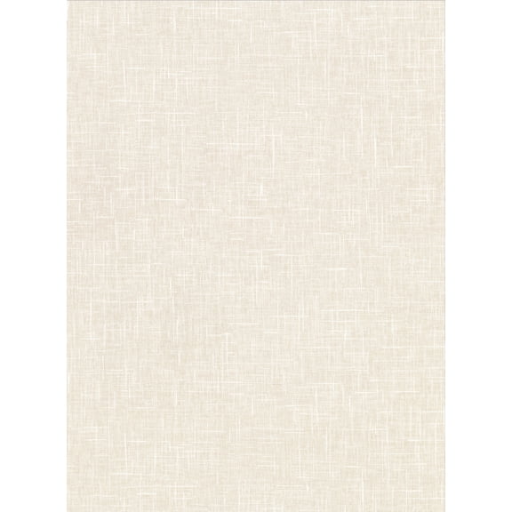 Warner Linville Beige Faux Linen Wallpaper