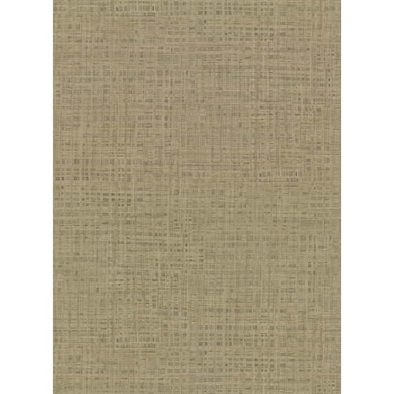 Warner Montgomery Brass Faux Grasscloth Wallpaper, 27-in by 27-ft, 60.8 sq. ft
