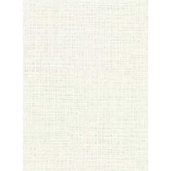 Warner Montgomery White Faux Grasscloth Wallpaper, 27-in by 27-ft, 60.8 sq. ft