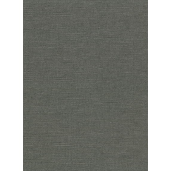 Warner Parker Charcoal Faux Linen Wallpaper