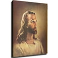thumbnail image 1 of Warner Sallman Head of Christ Jesus Poster Canvas Picture Printing Wall Art Decoration Posters Aesthetic Living Room Bedroom Home Background Decor (08x10inch,Unframe), 1 of 6