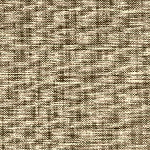 Warner Textures Bay Ridge Chestnut Faux Grasscloth Wallpaper