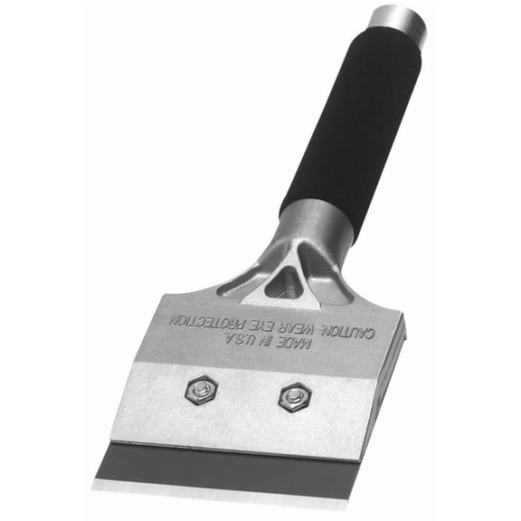 Warner Tile Scraper 4 Inch Heavy Duty - Steel Soft Grip Handle - 1 Piece — Residential Use, Standard Application