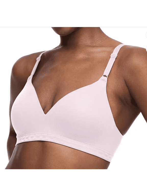 Warner's Cound 9 Super Soft Wireless LIghtly Lined Comfort Bra 1269 Pale Pink
