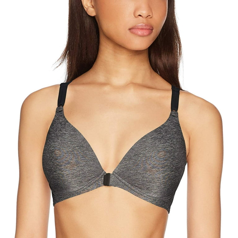 Warner's Simply Perfect Play It Cool Wire-Free Cooling Racerback Bra Gray  34C 