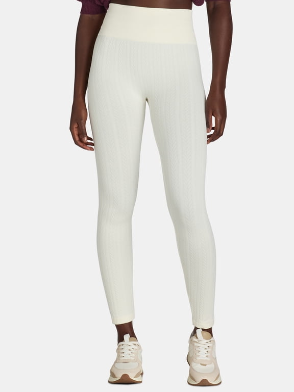Warner’s Women's Seamless Cable Fleece lined Leggings, Sizes XS - 3X