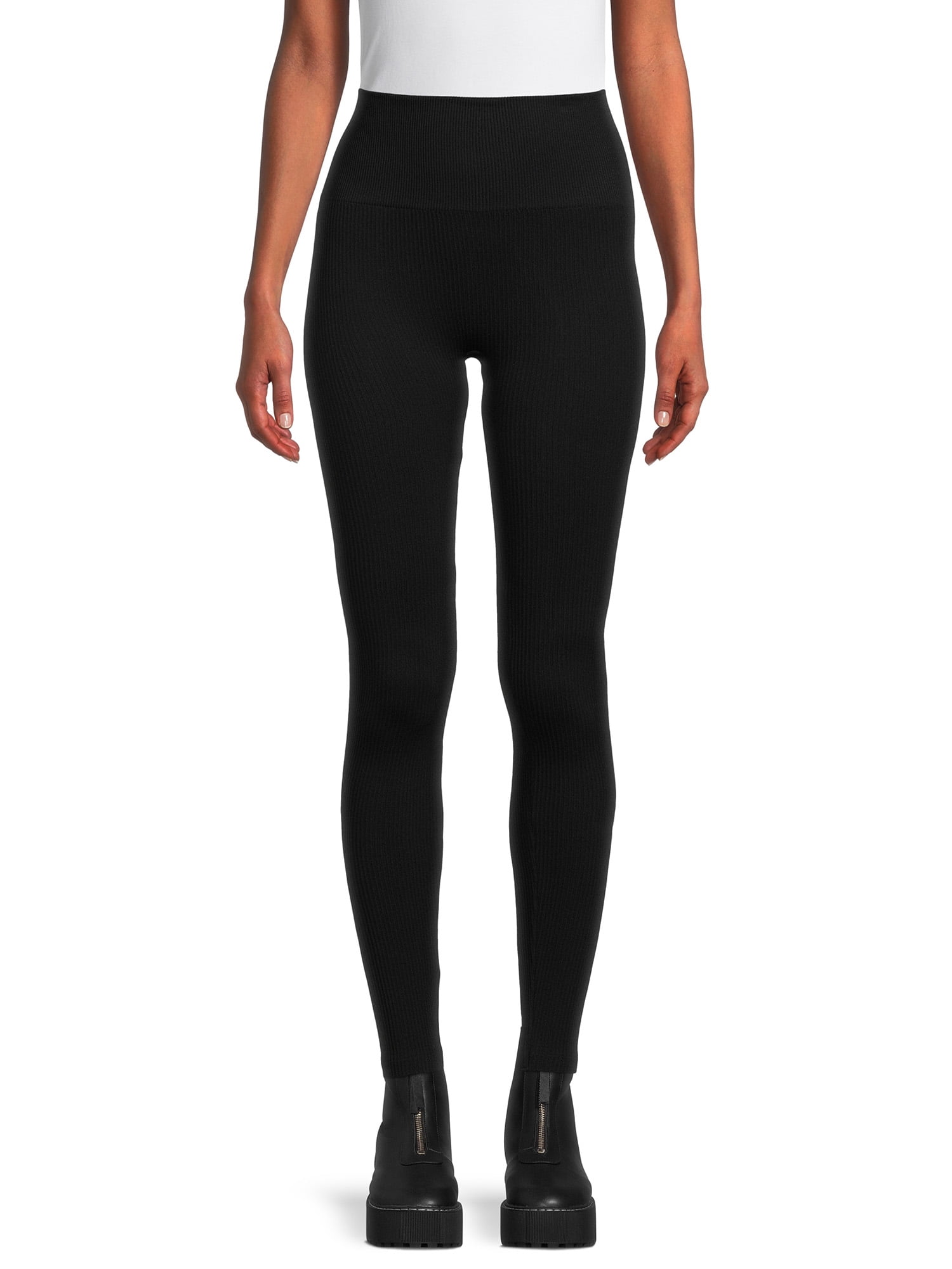 Warner's Women's Seamless Ribbed Leggings, 1-Pack, Sizes XS - 3X ...