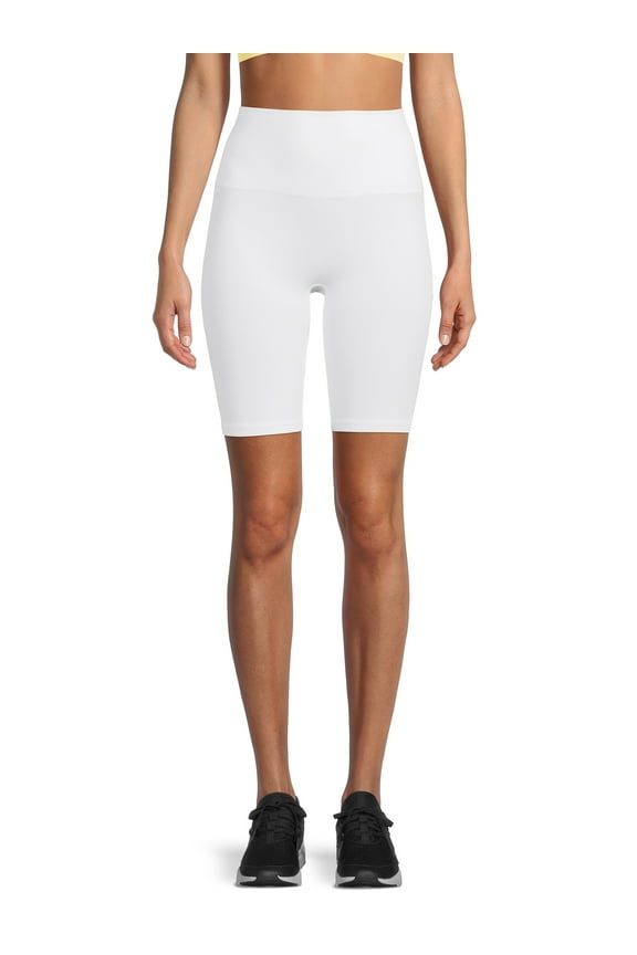 Blissful Benefits Women's Seamless Smoothing Shortie Biker Shorts, 1-Pack, Sizes XS - 3X